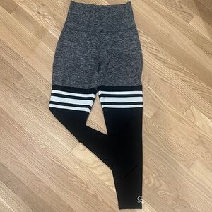 Bombshell Sportswear Scrunch Thigh Highs in Black / Gray